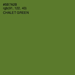 #5B7A2B - Chalet Green Color Image